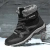 Super warm Men boots Women winter boots shoes for men waterproof snow boots woman 2023 Outdoor hiking work boots Big size 36-48 - Image 2