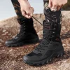 New Men High Quality Brand Military Leather Boots Special Force Tactical Desert Combat Men's Boots Outdoor Shoes Ankle Boots - Image 6