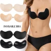 Invisible Push Up Bra for Women Backless Strapless Bra Seamless Front Closure Bralette Underwear Silicone Self-Adhesive Bra Pads - Image 3