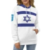 Israel Country Flag 3D Hoodie Polyester Cool Men Women Harajuku Sweatshirt Unisex Casual Pullover Hoodies Custom Name - Image 5