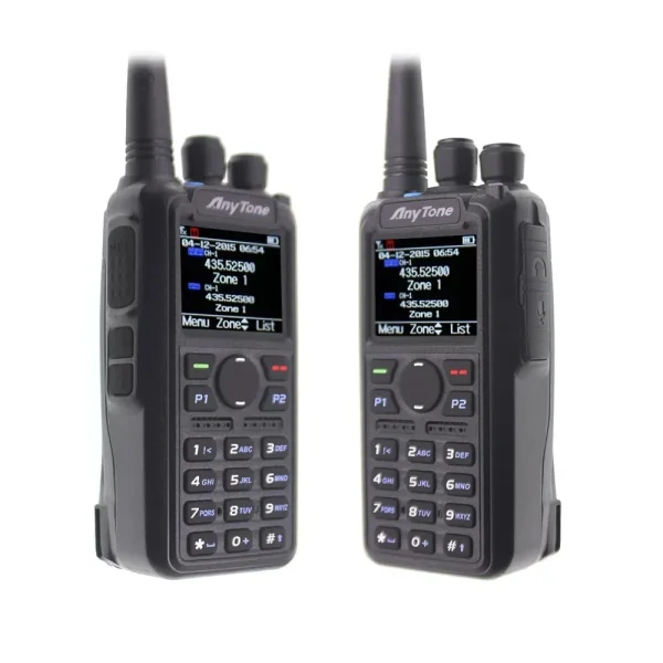 AnyTone Digital DMR Radio at-d878ii plus Analog Two Way Radio GPS 9W 3100mAh Battery AES 256 EncryptionTechnolog at-d878uv