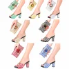 Women's Summer Shoe Bag Set Crystal Diamond Italian Design Plus Size Fashion Slippers Wholesale Suitable for Party Wedding Wear - Image 3