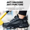 Men Work Sneakers Rotating Button Safety Shoes Indestructible Puncture-Proof Protective Shoes Anti Shock Boots Steel Toe Shoes - Image 3