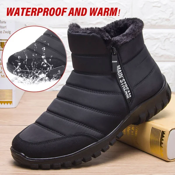 2023 Winter boots men Waterproof Snow Boots Men Casual Winter Shoes Flat Comfortable unisex Footwear Ankle Boots Women