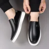 Genuine Leather Men Handmade Casual Shoes Luxury Brand 2024 Mens Loafers Moccasins Breathable Slip on Male Driving Shoes - Image 3