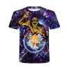 Men T Shirts Heavy Metal Rock Music 3D Printed Round Neck Summer Hip Hop Skulls Short Sleeve Tops Streetwear Fashion Clothing - Image 3