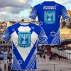 Israel Flag Men's T-shirt 3D Print Israelis National Emblem T Shirt For Men Short-sleeved Oversized Sports Male Clothing Tops - Image 2