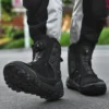 motorbike boots enduro Motorcycle Boots Men Motor Riding Four Seasons Breathable Motorcycles Shoes Chopper Cruiser Touring Ankle - Image 5