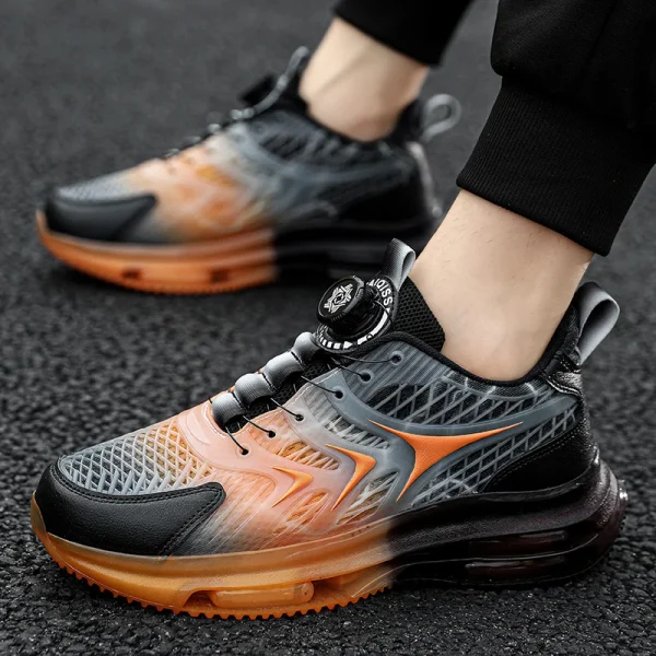 swivel buckle Shoes Men Air Cushion Mesh Breathable Running Shoes Fashion Women Outdoor Sports Athletic Walking Shoes Sneaker